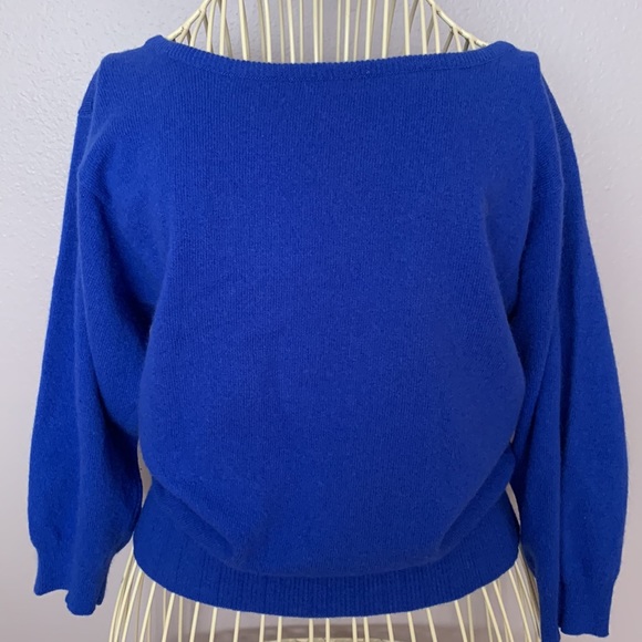 Fenn Wright Manson Sweaters - Vtg 💙Lambswool Angora Royal blue